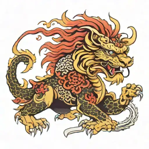Wise Lion Dragon