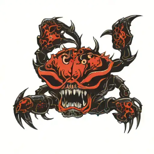 Crab Being Crushed Skull