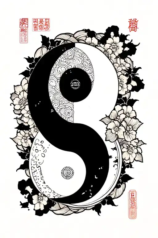 Japanese Character For Love Respect Growth And Faith Half Sleeve Inside Of Forearm Male Yin Yang