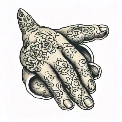 Amanda Written On Ring Finger