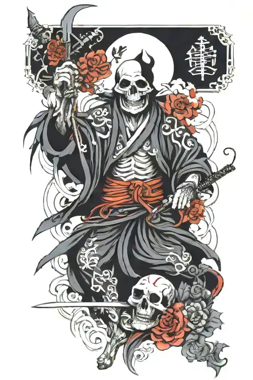 Shinigami God Of Death With A Dagger
