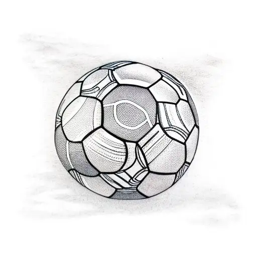 Soccer Ball Surrounded By Gym Equipment