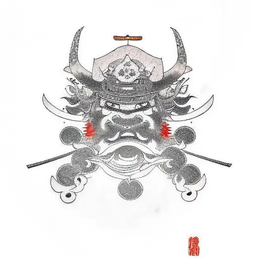 Samurai With Words Of Bushido