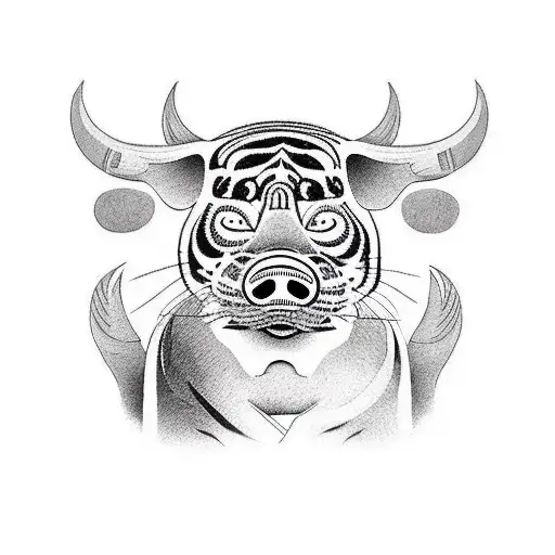 A Pig A Tiger A Dog And A Bull