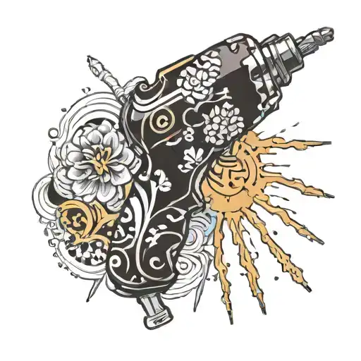 Cordless Screwdriver With Broken Drill Bit