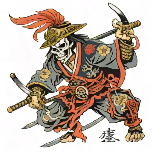 Skull Samurai Warrior