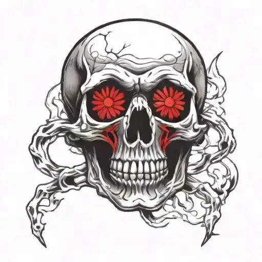 Skull In Frontal View