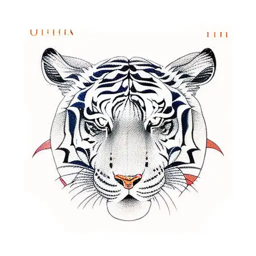 Hindu Mythology Indian Art Style Tiger