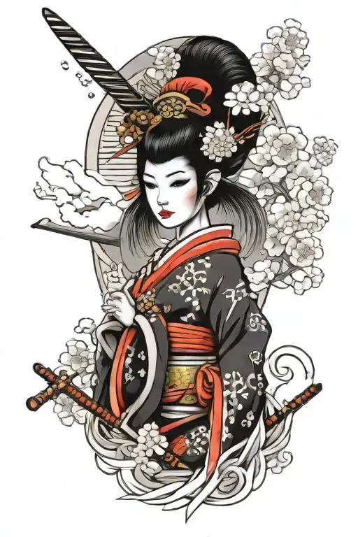 Sexy Geisha Warrior