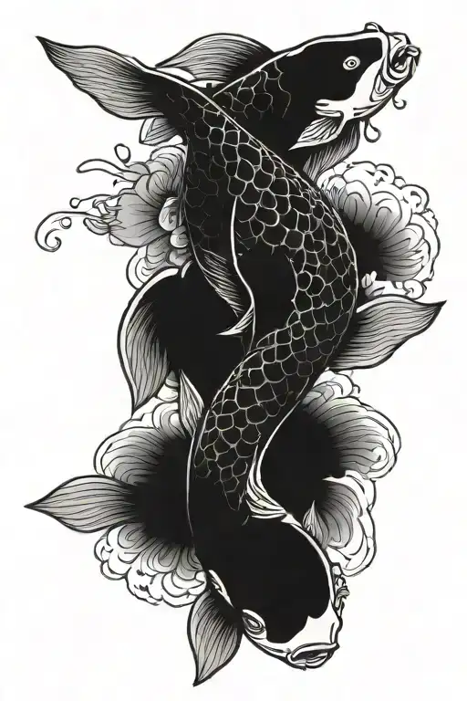 Koi Fish Transforming