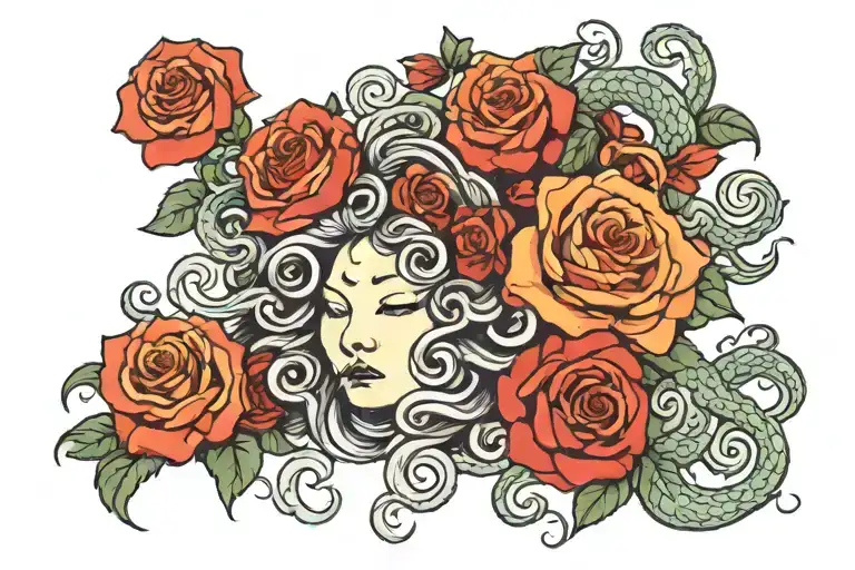 Medusa And Rose
