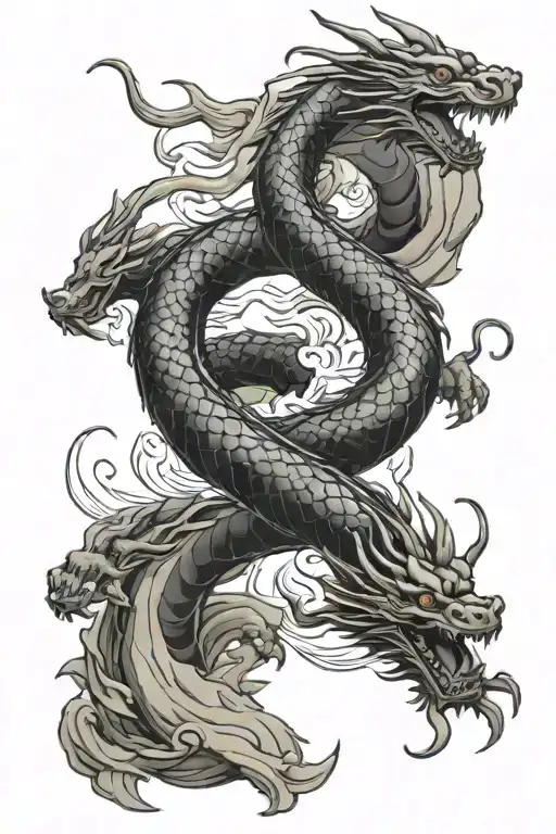 Haku The Dragon Flying