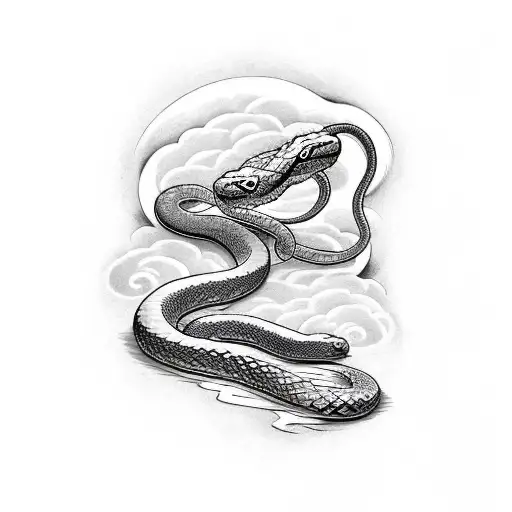 Snake In A Sword With Sword