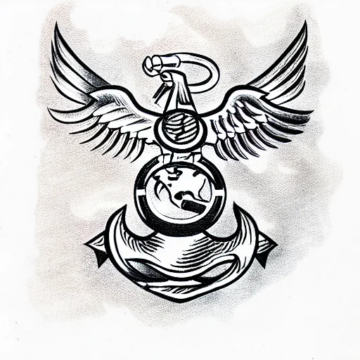 Usmc With Eagle Globe And Anchor