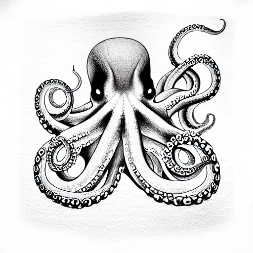 Octopus With The Letters Jk On It's Head