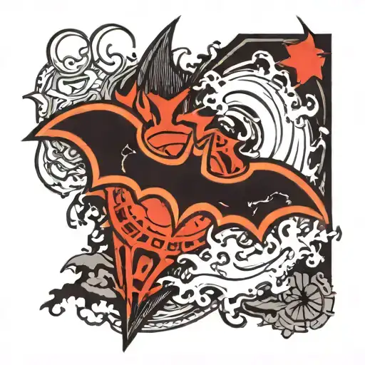 Batman Logo And Bleach Anime