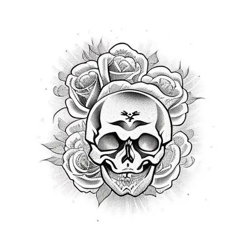 Skull And Roses