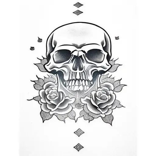 Skull And Roses