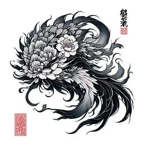 Creative Mythical Grey And Black