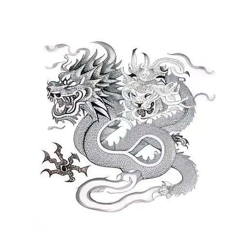 Dragon Et Lion