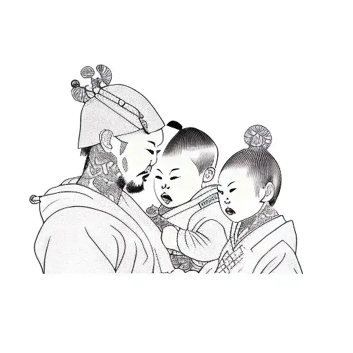 A Family With A Baby