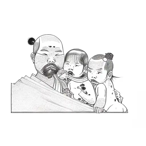 A Family With A Baby