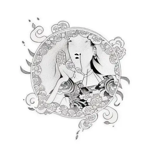 Women Hand With The Word Hope