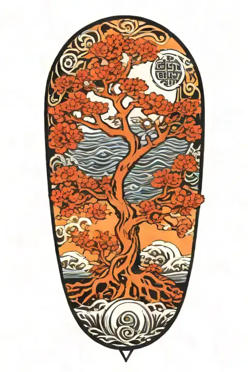 Tree Of Life With Moon