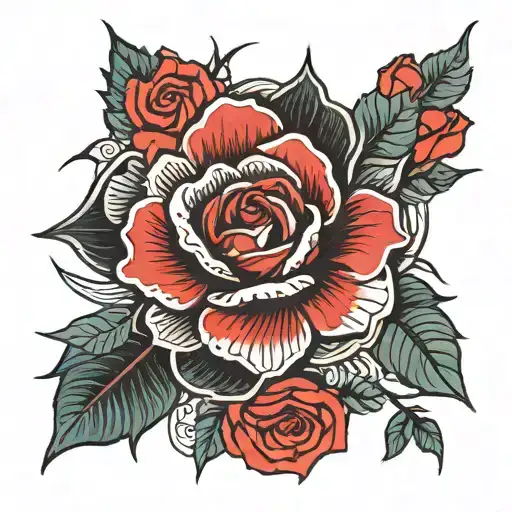 Abstract Rose Growing