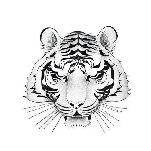 Tiger Head And Oni Mask