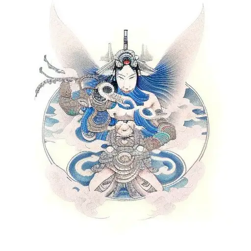 The Divine And Epic Battle Of The Gods In Heaven