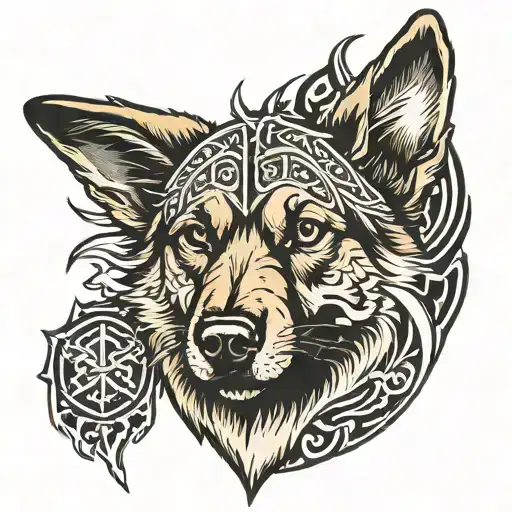 German Shepard Stark Sigil