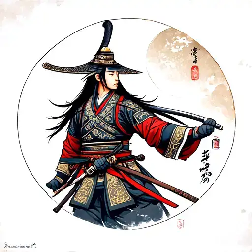 Japanese Samurai Warrior