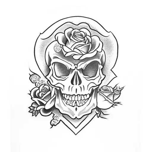 Skull And Roses