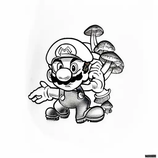 Mario With Mushroom