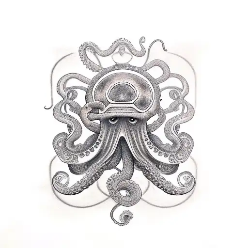 Bird Cage With Octopus