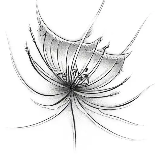 Spider Lily On Flames