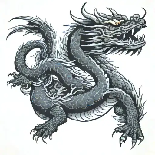 Japanese Dragon Flying