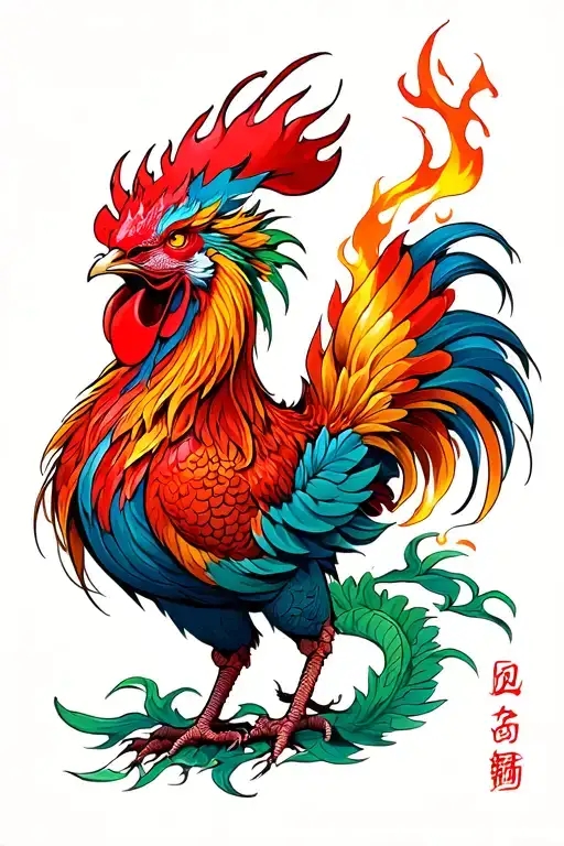 Dragon Fire Rooster
