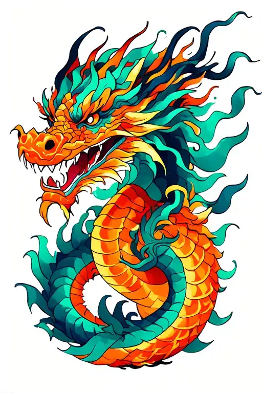 Dragon Color Fire Rising