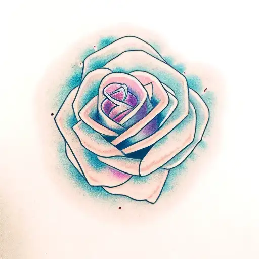 Coloured Rose