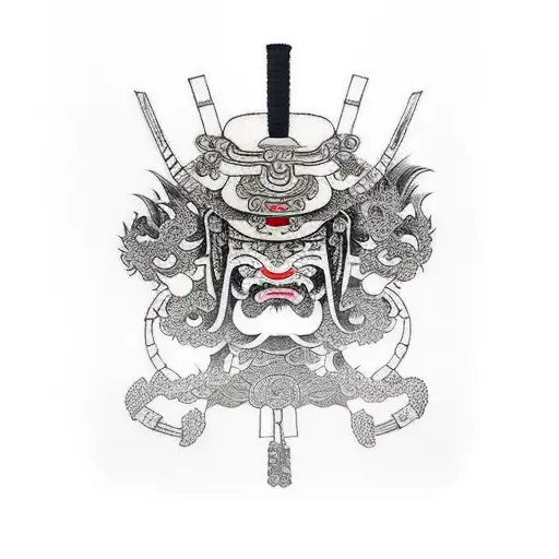 Samurai Japanese Leg Sleeve