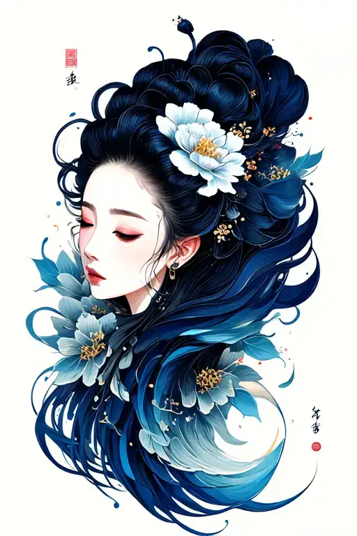 Suminagashi Abstract