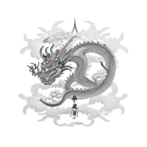 A Samurai And A Dragon