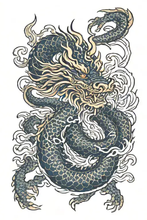 Japanese Dragon Emerging