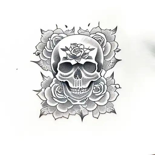 Skull And Roses