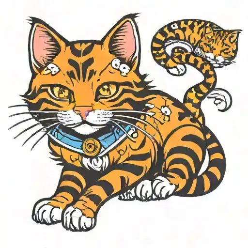 Cute Orange Cat Jester