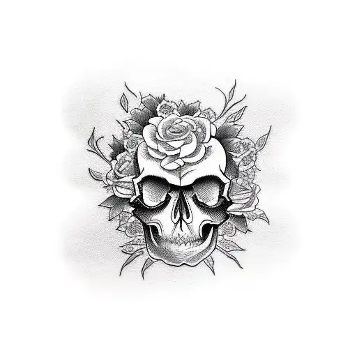 Skull And Roses