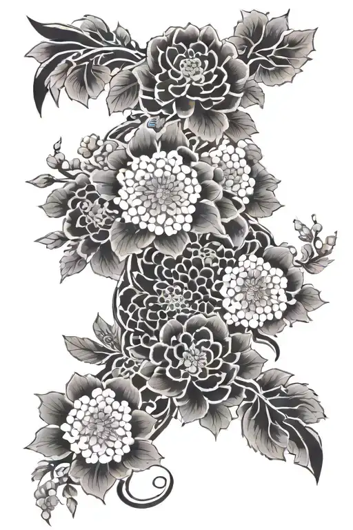 Floral Full Leg Sleeve