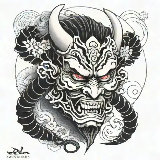 Golden Ratio And Make It Japanese Demon Mask